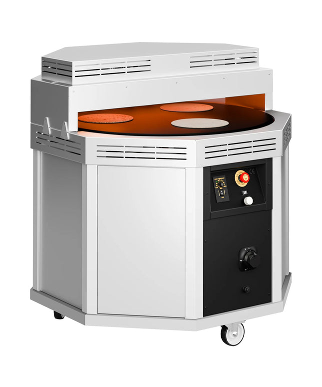 GGM Gastro Commercial Lavash & Flatbread gas Oven – Rotary Plate Ø 900 mm – 20 kW – On Castors