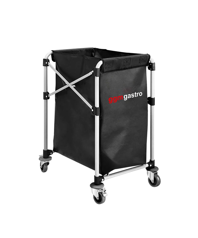 GGM Gastro Commercial Linen Trolley - Foldable - 1x 150L - Aluminium frame - Black