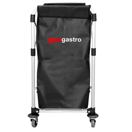 GGM Gastro Commercial Linen Trolley - Foldable - 1x 150L - Aluminium frame - Black