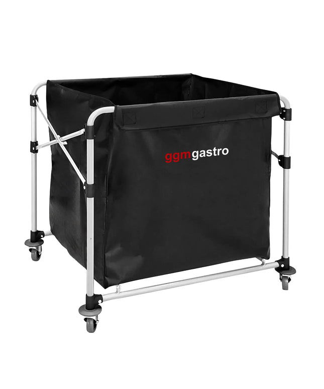 GGM Gastro Commercial Linen Trolley - Foldable - 300L - Aluminium frame - Black