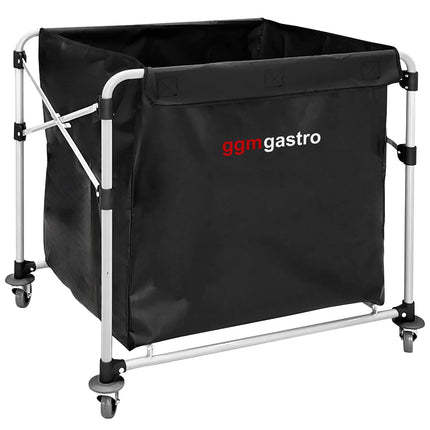 GGM Gastro Commercial Linen Trolley - Foldable - 300L - Aluminium frame - Black
