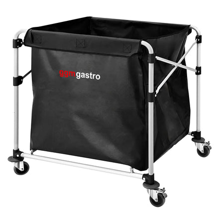 GGM Gastro Commercial Linen Trolley - Foldable - 300L - Aluminium frame - Black