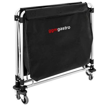 GGM Gastro Commercial Linen Trolley - Foldable - 300L - Aluminium frame - Black