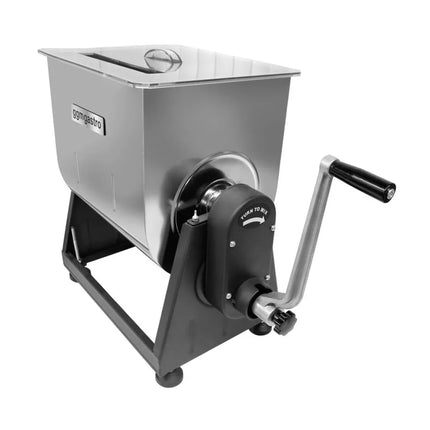 GGM Gastro Commercial Manual Meat Mixer 22 - 28L - 25kg - 1.1kW - Reverse Function - incl. Meat Mincer - 450-480kg/h