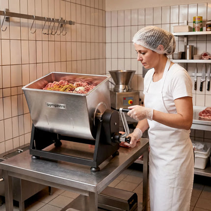 GGM Gastro Commercial Manual Meat Mixer - 28L - 25kg - Reverse Function