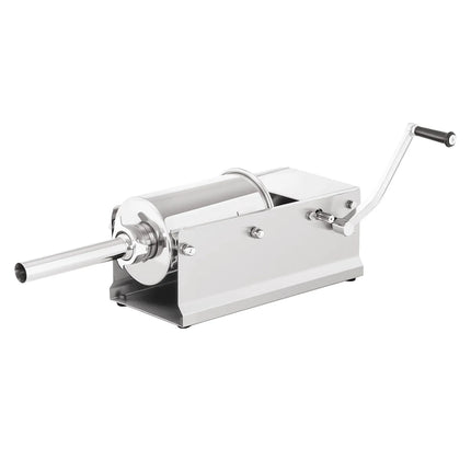 GGM Gastro Commercial  Manual Sausage Stuffer - Horizontal - 3L - Stainless Steel - incl. 4 Stuffing Tubes