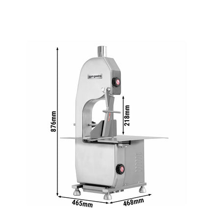 GGM Gastro Commercial Meat Band Saw - Countertop - 750W - Blade Length 1650mm - Max Cutting Height 218mm