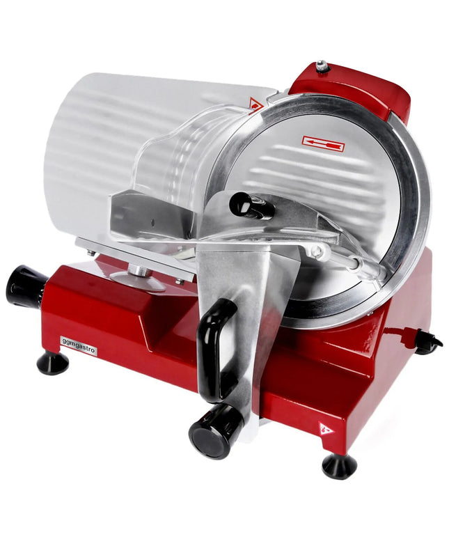GGM Gastro Commercial Meat Slicer - 150W - Blade 250mm - Red