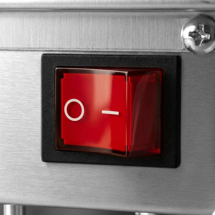 GGM Gastro Commercial Milk Fridge for Coffee Machines - 300mm - 15 Litres - 1 hinged glass door - LED lighting - digital controller with temperature display - with milk feed-through - Black - Temperature range 1 to 6 °C