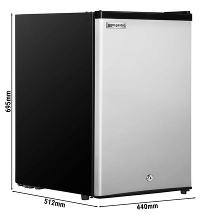 GGM Gastro Commercial Mini Freezer - 440mm - 60L - with 1 door & lock & reversible hinges - Black