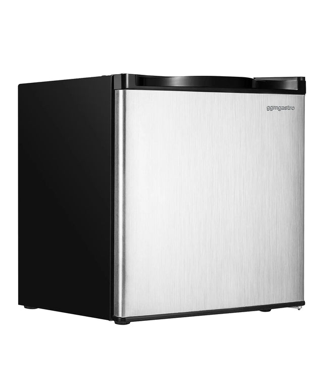 GGM Gastro Commercial Mini Freezer ECO - 445mm - 32L - with 1 door & reversible hinges - Black - Stainless steel door