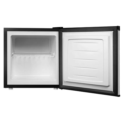GGM Gastro Commercial Mini Freezer ECO - 445mm - 32L - with 1 door & reversible hinges - Black - Stainless steel door