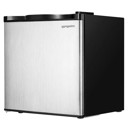 GGM Gastro Commercial Mini Freezer ECO - 445mm - 32L - with 1 door & reversible hinges - Black - Stainless steel door