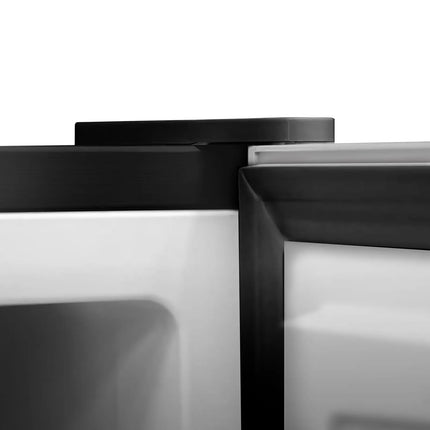 GGM Gastro Commercial Mini Freezer ECO - 445mm - 32L - with 1 door & reversible hinges - Black - Stainless steel door