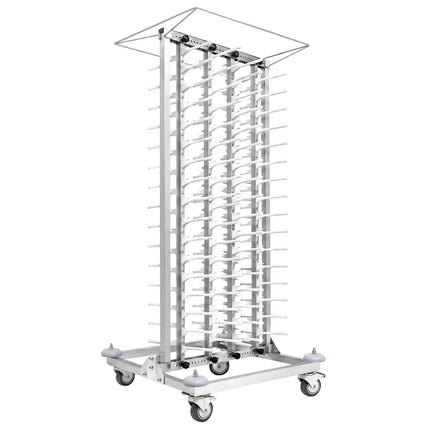 GGM Gastro Commercial Mobile Plate Rack Double-Column - up to 80 Plates - Ø 16-32cm - Banqueting