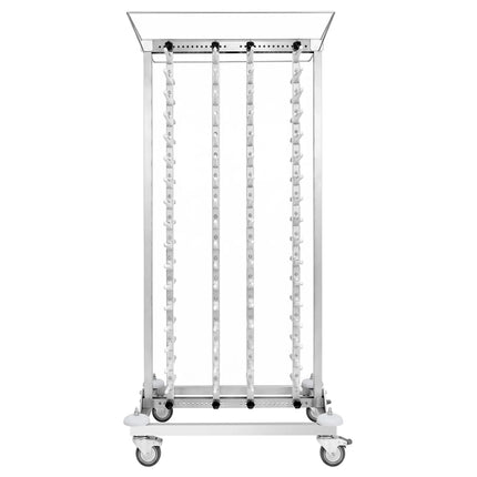 GGM Gastro Commercial Mobile Plate Rack Double-Column - up to 80 Plates - Ø 16-32cm - Banqueting