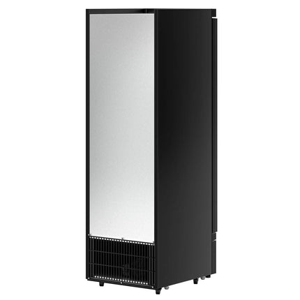GGM Gastro Commercial multideck display freezer - 630mm - 443L - with 1 double‑glazed hinged glass door & 5 shelves - Black