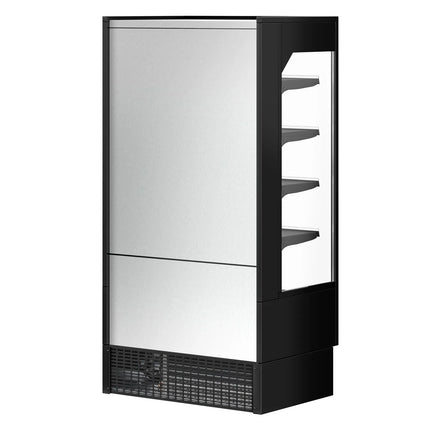 GGM Gastro Commercial multideck display fridge - 1002mm - 440L - with 2 hinged glass doors & 4 shelves - Black