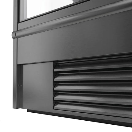 GGM Gastro Commercial multideck display fridge - 1018mm - 528L - with 2 hinged glass doors & 4 shelves - Anthracite