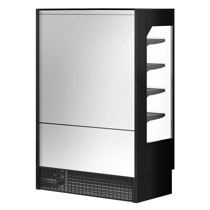 GGM Gastro Commercial multideck display fridge - 1320mm - 595L - with 2 hinged glass doors & 4 shelves - Black