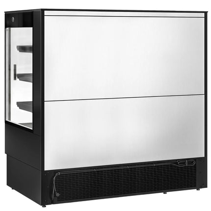 GGM Gastro Commercial multideck display fridge - 1500mm - 493L - with 2 sliding glass doors & 3 shelves - Black