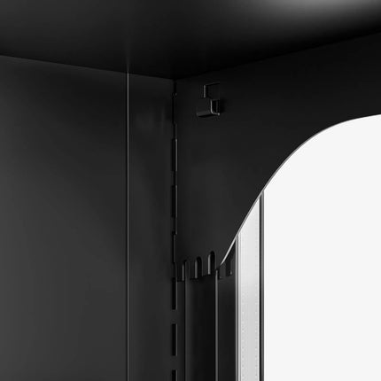 GGM Gastro Commercial multideck display fridge - 1500mm - 493L - with 2 sliding glass doors & 3 shelves - Black