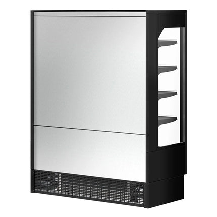 GGM Gastro Commercial multideck display fridge - 1524mm - 693L - with 2 hinged glass doors & 4 shelves - Black