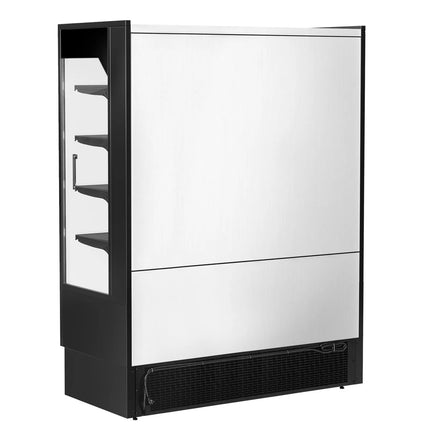 GGM Gastro Commercial multideck display fridge - 1524mm - 693L - with 2 sliding glass doors & 4 shelves - Black