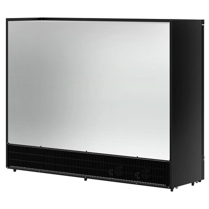 GGM Gastro Commercial multideck display fridge - 2520mm - 1900L - with 4 hinged glass doors & 5 shelves - Black