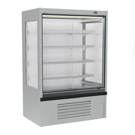 GGM Gastro Commercial multideck display fridge - Open front - 1020mm - 602L - with 4 shelves - incl. night blind