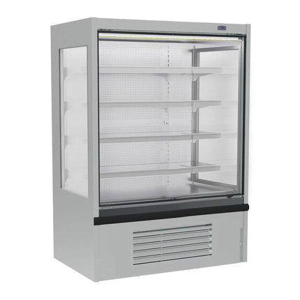 GGM Gastro Commercial multideck display fridge - Open front - 1330mm - 470L - with 4 shelves - incl. night blind