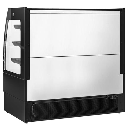 GGM Gastro Commercial multideck display fridge - Open front - 1500mm - 480L - with 3 shelves - Black