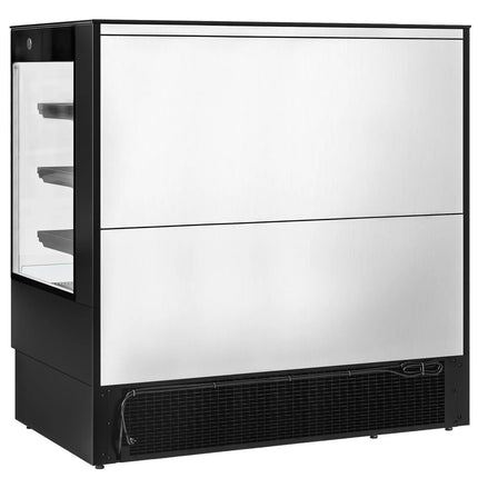 GGM Gastro Commercial multideck display fridge - Open front - 1500mm - 493L - with 3 shelves - Black