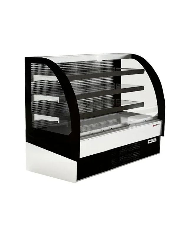 GGM Gastro Commercial multideck display fridge - Open front - 1875mm - 548L - with 3 shelves - solid rear