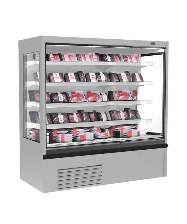 GGM Gastro Commercial multideck display fridge - Open front - 1875mm - 683L - with 4 shelves - incl. night blind