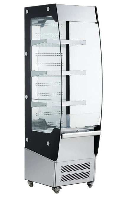 GGM Gastro Commercial multideck display fridge - Open front - 494mm - 220L - with 3 shelves - incl. night blind
