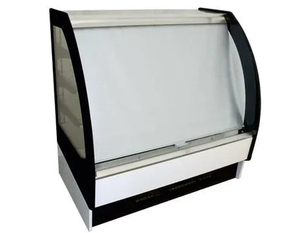 GGM Gastro Commercial multideck display fridge - Open front - 938mm - 274L - with 3 shelves - rear sliding doors - incl. night blind