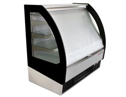 GGM Gastro Commercial multideck display fridge - Open front - 938mm - 274L - with 3 shelves - solid rear - incl. night blind