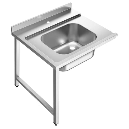 GGM Gastro Commercial Pass Through Dishwasher - Digital Controls - 8.7kW - incl. Inlet Table right, Outlet Table left - with Heat Recovery, Detergent & Rinse Aid Dosing Pumps, Drain Pump