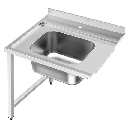 GGM Gastro Commercial Pass Through Dishwasher - Digital Controls - 8.7kW - incl. Inlet Table right, Outlet Table left - with Heat Recovery, Detergent & Rinse Aid Dosing Pumps, Drain Pump