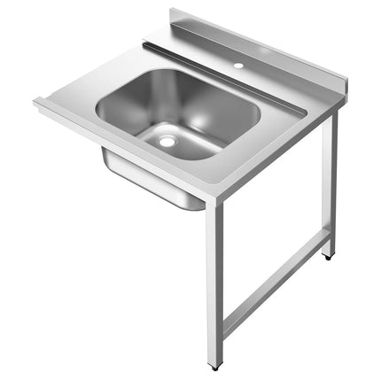 GGM Gastro Commercial Pass Through Dishwasher - Digital Controls - 8.7kW - incl. Inlet Table right, Outlet Table left - with Heat Recovery, Detergent & Rinse Aid Dosing Pumps, Drain Pump