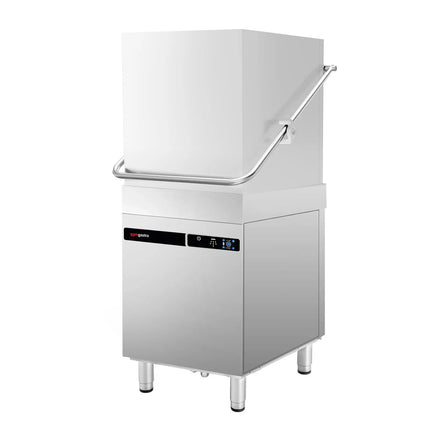 GGM Gastro Commercial Pass Through Dishwasher - Touchscreen Controls - 9.66kW - with Detergent & Rinse Aid Dosing Pumps, Drain Pump