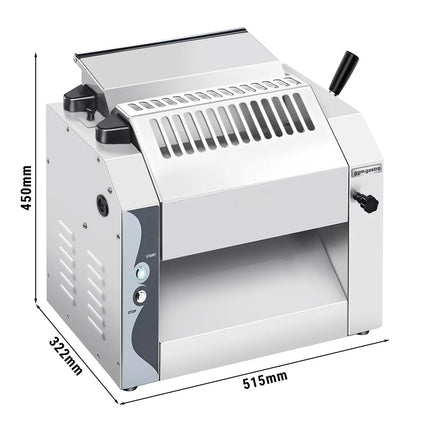 GGM Gastro Commercial Pizza Dough Roller - for 250mm pasta and pizza dough - 270W - Dough thickness 0 to 10mm