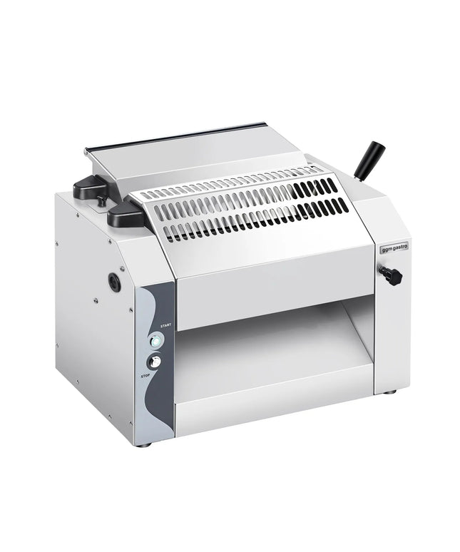 GGM Gastro Commercial Pizza Dough Roller - for 320mm pizza and pasta dough - 370W - Dough thickness 0 to 10mm