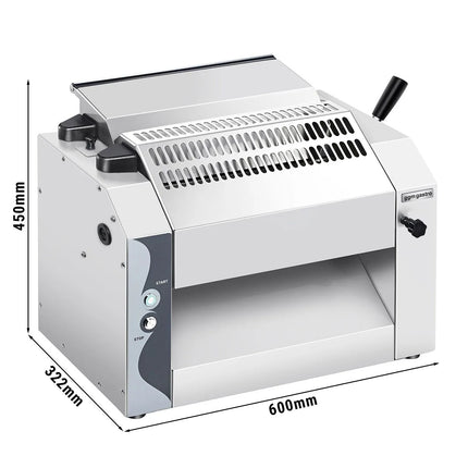 GGM Gastro Commercial Pizza Dough Roller - for 320mm pizza and pasta dough - 370W - Dough thickness 0 to 10mm