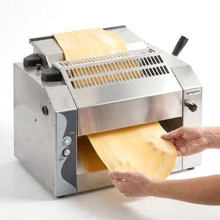 GGM Gastro Commercial Pizza Dough Roller - for 320mm pizza and pasta dough - 370W - Dough thickness 0 to 10mm