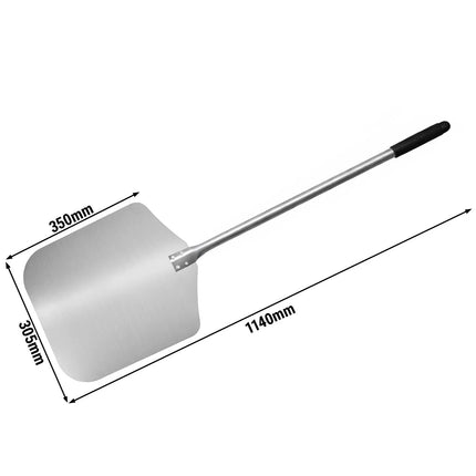GGM Gastro Commercial Pizza Peel - Aluminium - 305x350mm - Length:114cm