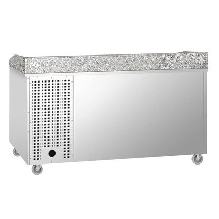 GGM Gastro Commercial Pizza Prep Counter ECO – 1500 × 800 mm – with 2 Doors