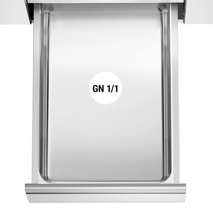 GGM Gastro Commercial Pizza Prep Counter - Granite Top PREMIUM PLUS - 1980x700mm - with 0 doors & 6 dough drawers