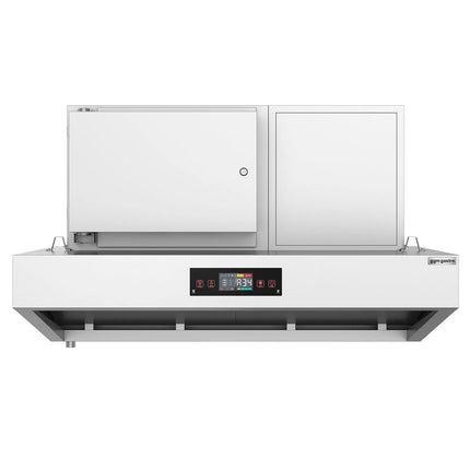 GGM Gastro Commercial Plasma Extraction Canopy - 1600mm - Ducted/Recirculating - up to 80% Odour Reduction - Touch Control Panel - LED Lighting